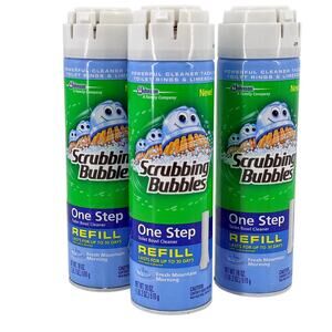 Lot of 3 Scrubbing Bubbles One Step Toilet Bowl Cleaner Refills 18 oz Fresh Mtn